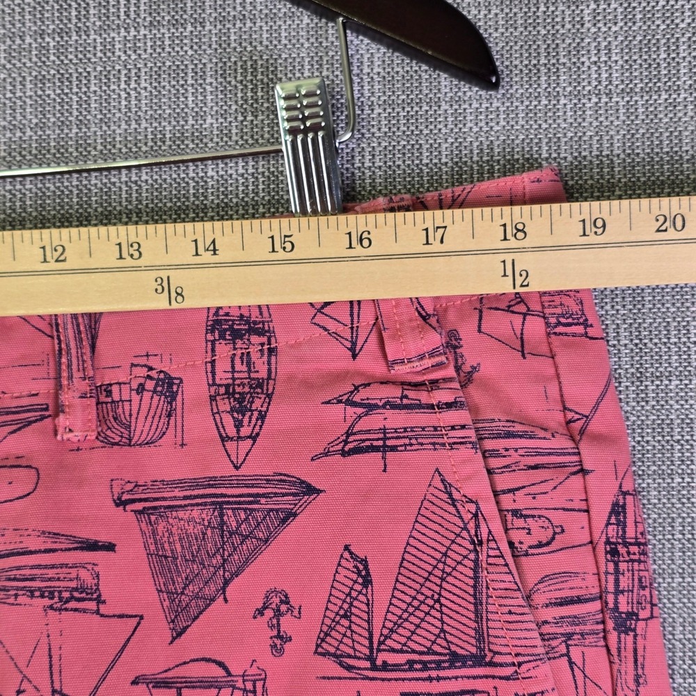 Polo Ralph Lauren Shorts Mens 36 Sailboat Graphic Pink Straight Fit Nautical - Picture 9 of 16